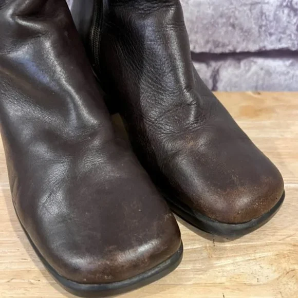 LS Studio Brown Leather Upper Boats Size 7 1/2 - Picture 4 of 8